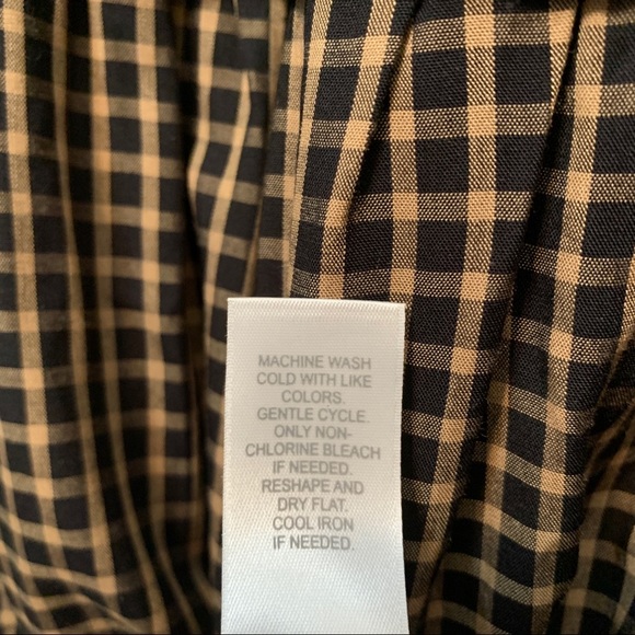 J. Jill Black/Tan Dress Size Medium Petite - Picture 6 of 7